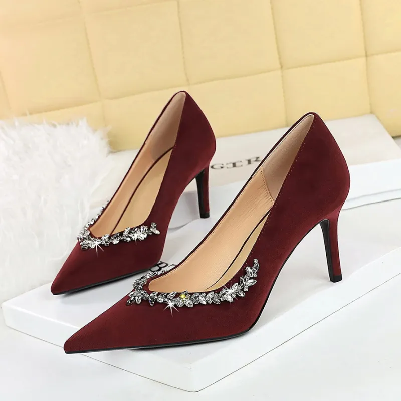 Dunnu Slim Heel High Heels 10CM Women's-10