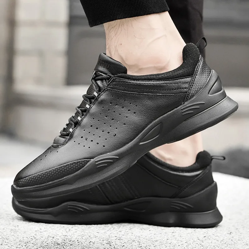 Dunnu Height Increasing Abrasion Resistant Slip Resistant Casual Shoes Men's-2