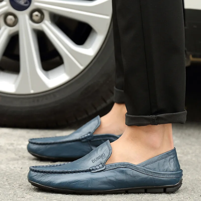 Dunnu Men's Casual Shoes Men Low Top Blue-17