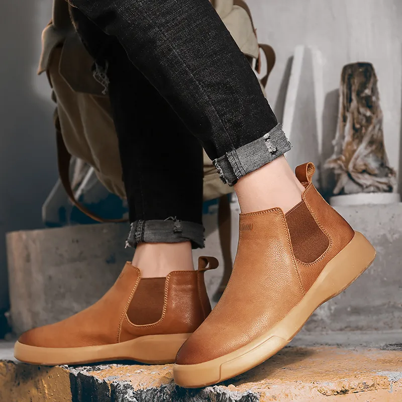 Dunnu Ankle-Length Chelsea Boots Men's-7