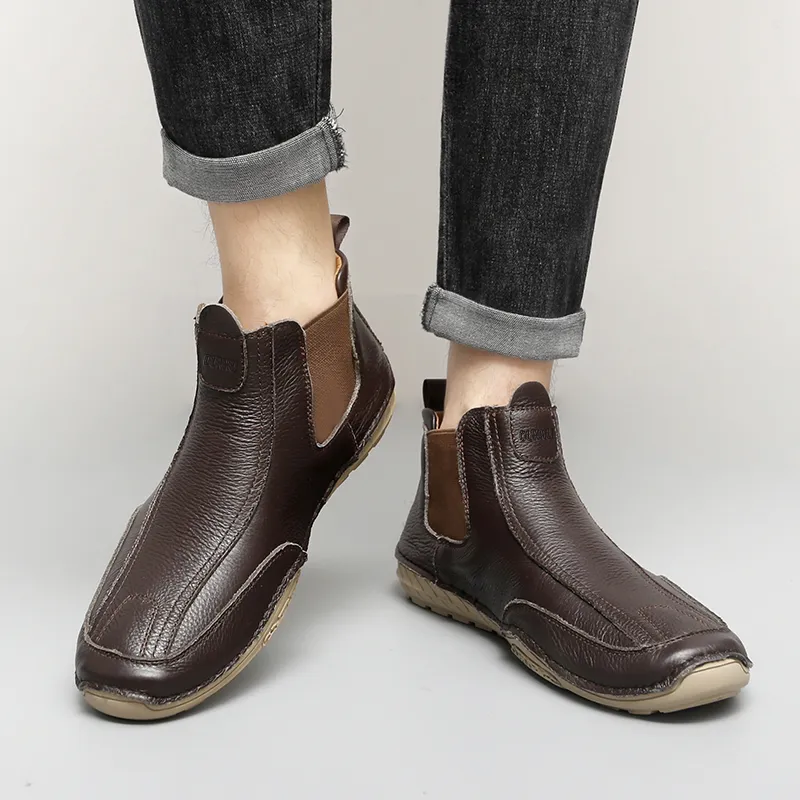 Dunnu Ankle Length Chelsea Boots Men's-5