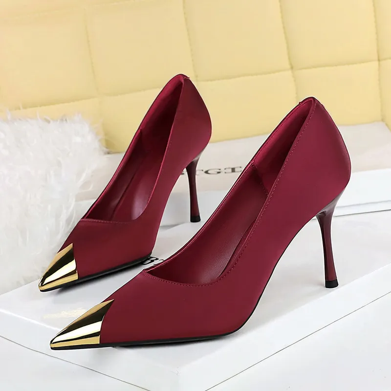 Dunnu Slim Heel High Heels 8.5cm Women's-7