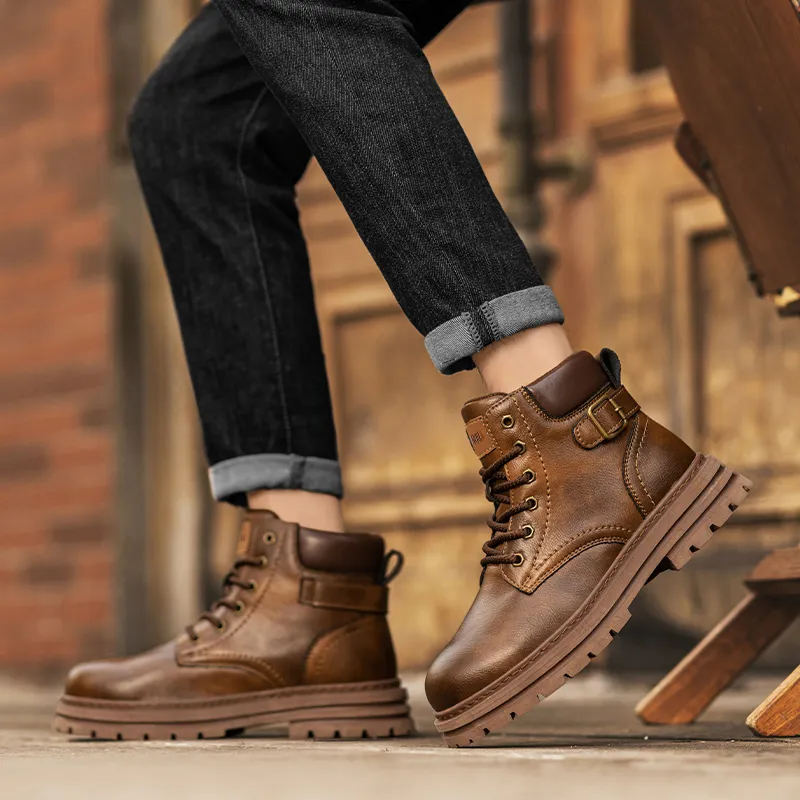 Dunnu Martin Boots Men Black-9