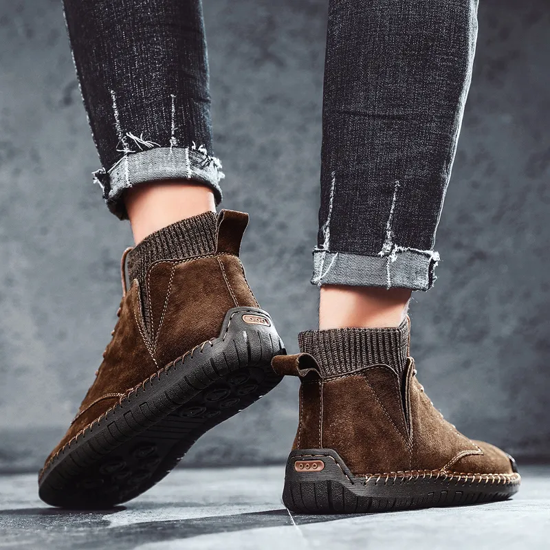 Dunnu Ankle Boots Men Black-8