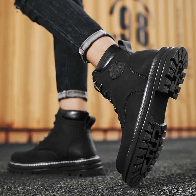 Dunnu Martin Boots Unisex Black-3