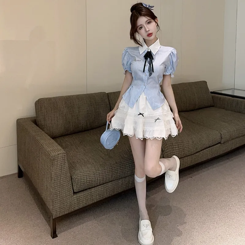 POPO.INFO Two Piece Skirt Sets Women's-4