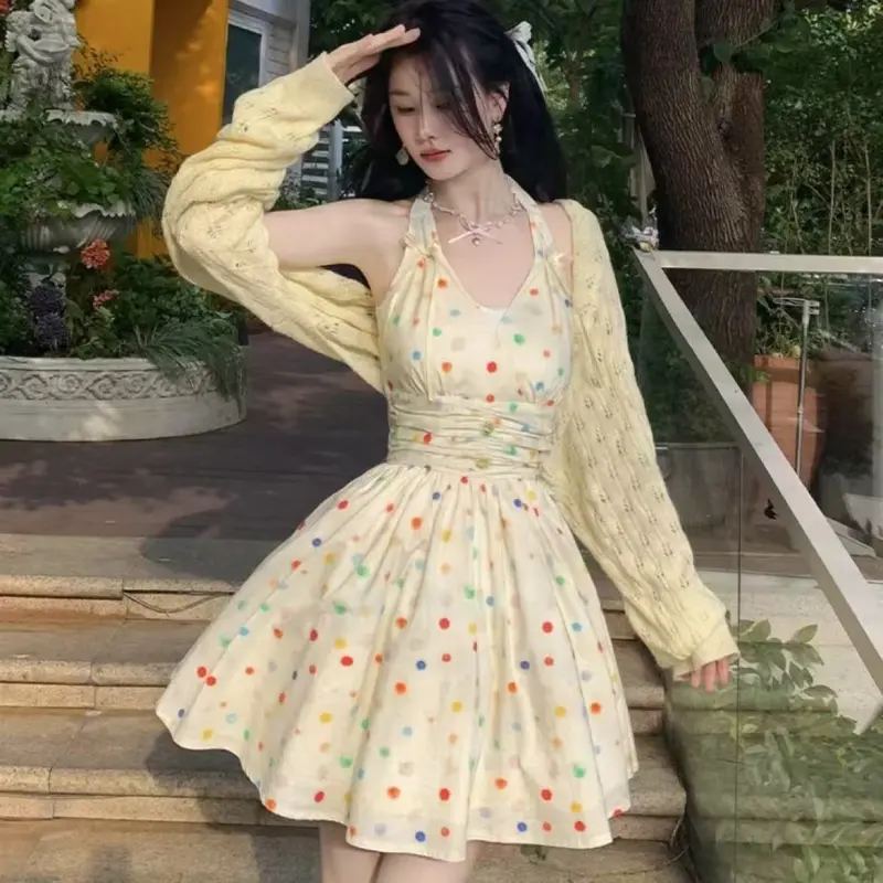 POPO.INFO Slip Dresses Women's Jasmine Yellow-7