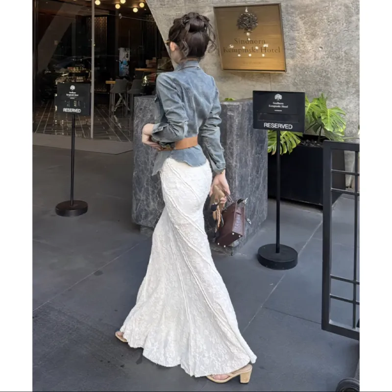 POPO.INFO Casual Long Skirt Women's-4