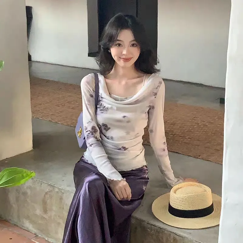POPO.INFO Chiffon Shirts Women's-2