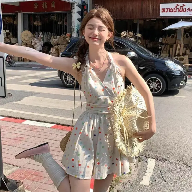 POPO.INFO Slip Dresses Women's Jasmine Yellow-2