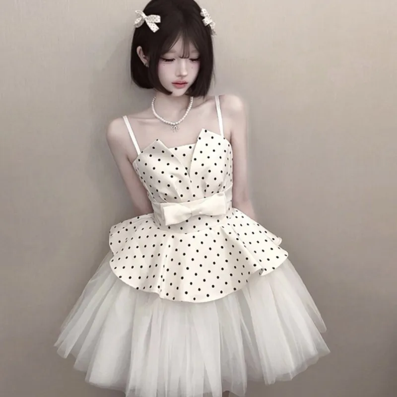 POPO.INFO Slip Dresses Women's Polka Dot-5