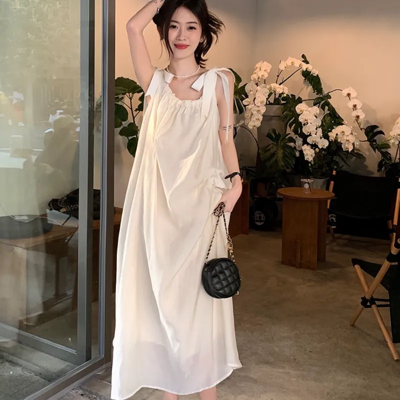 POPO.INFO Slip Dresses Women's Apricot-2