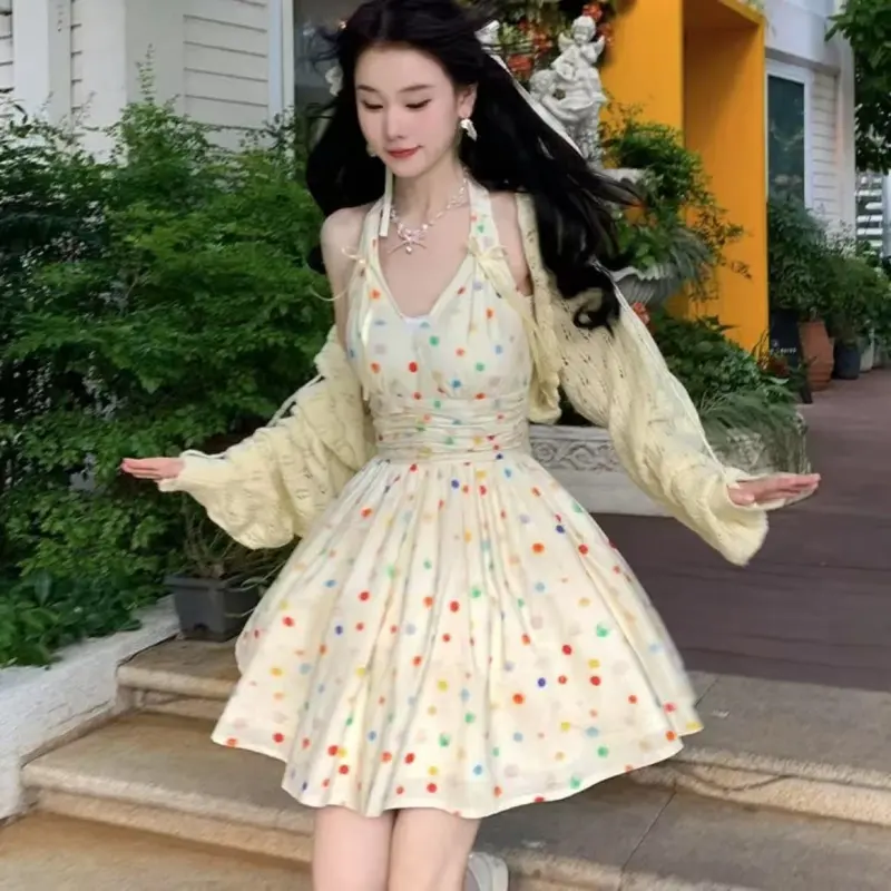 POPO.INFO Slip Dresses Women's Jasmine Yellow-6