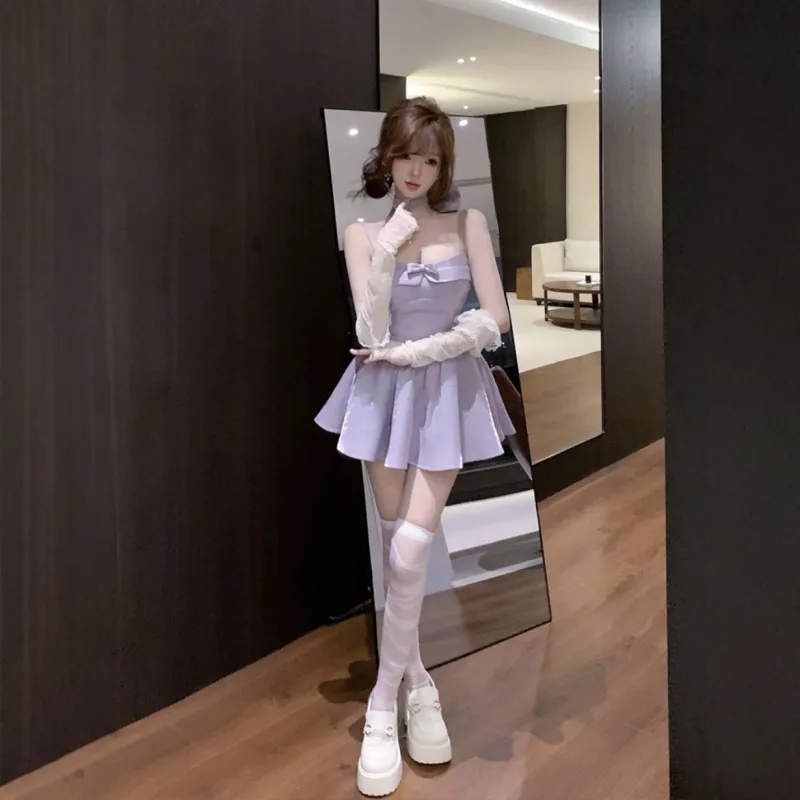 POPO.INFO Slip Dresses Women's Purple-3