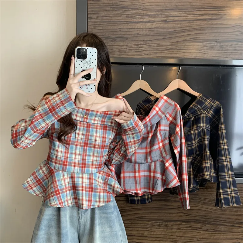 POPO.INFO Shirts Women's Red, Blue-6