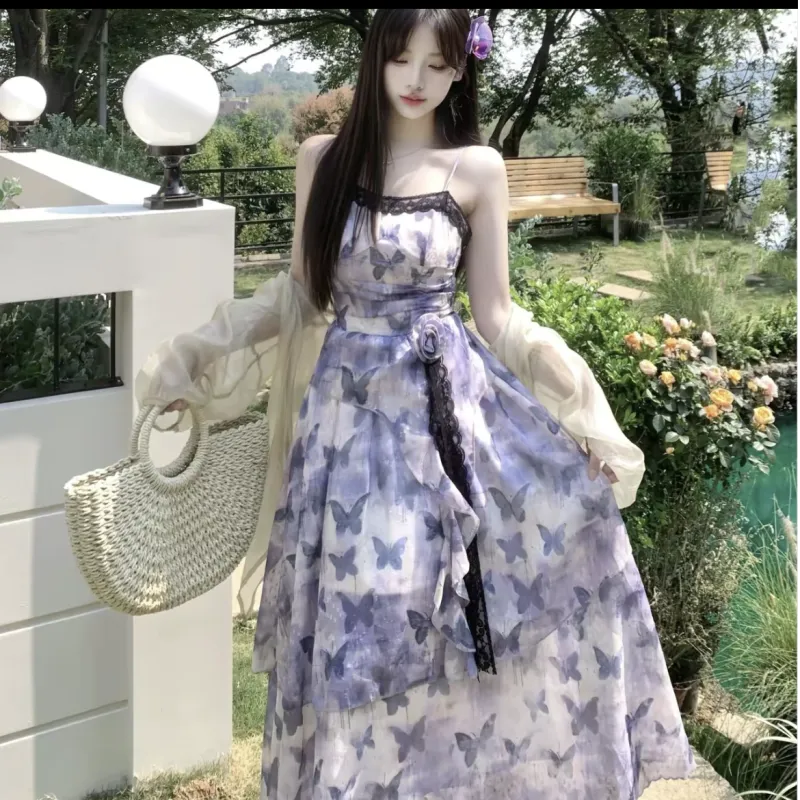 POPO.INFO Slip Dresses Women's Purple-1