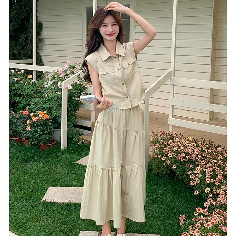POPO.INFO Two Piece Skirt Sets Women's-2