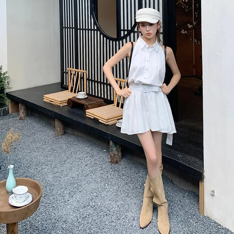 POPO.INFO Sleeveless Dress Women's-4