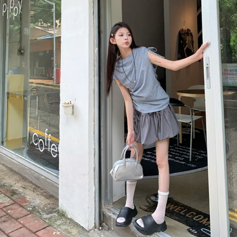 POPO.INFO Two Piece Skirt Sets Women's-5