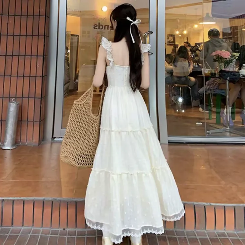 POPO.INFO Slip Dresses Women's Apricot-4