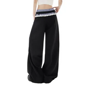 POPO.INFO Casual Pants Women's Black