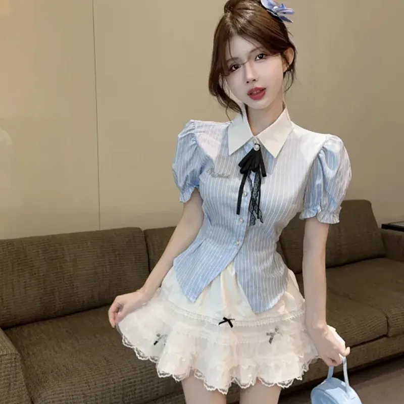 POPO.INFO Two Piece Skirt Sets Women's-2