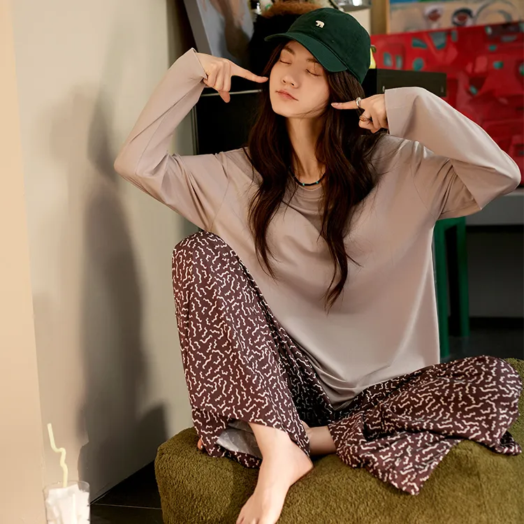 Fadaiqi Pajama Set Women's Lotus Color-5