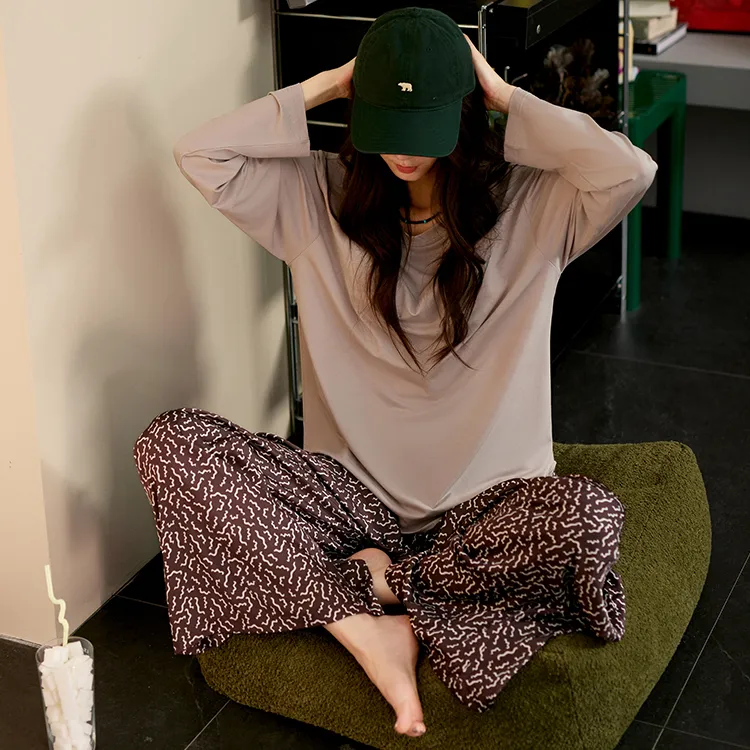 Fadaiqi Pajama Set Women's Lotus Color-3