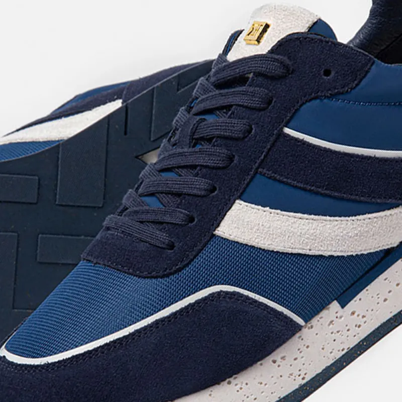 ELHANN.H Slip Resistant, Abrasion Resistant, Breathable Low Top Casual Shoes Men's Dark Blue-4