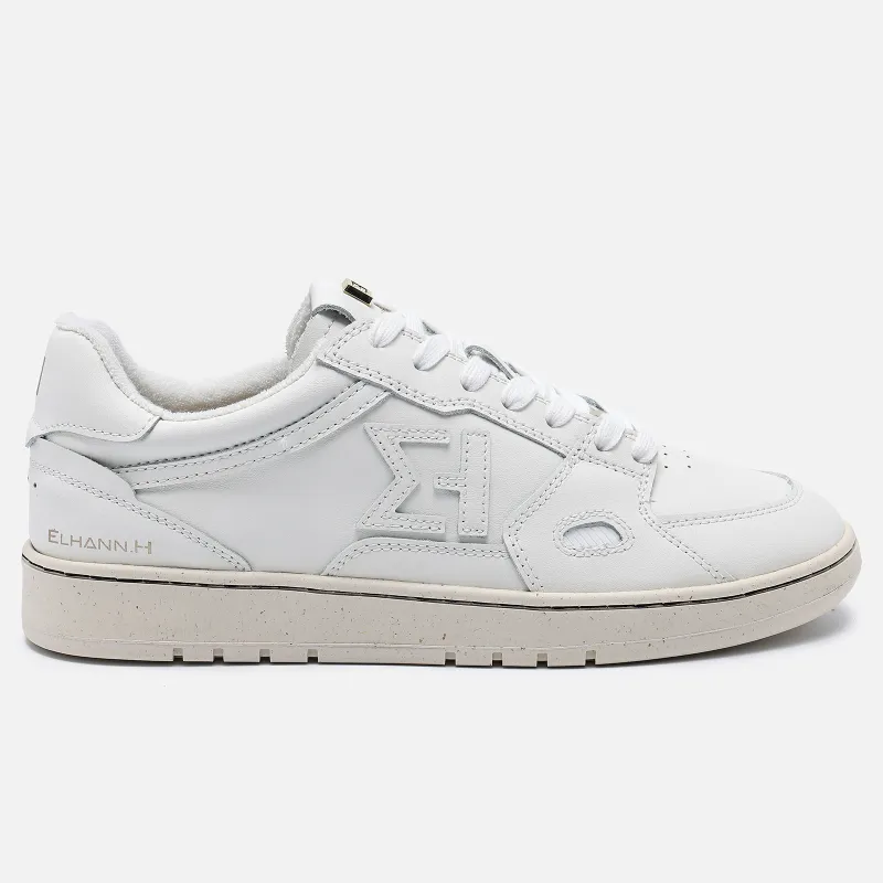 ELHANN.H Abrasion Resistant Low Top Casual Shoes Women's White-1