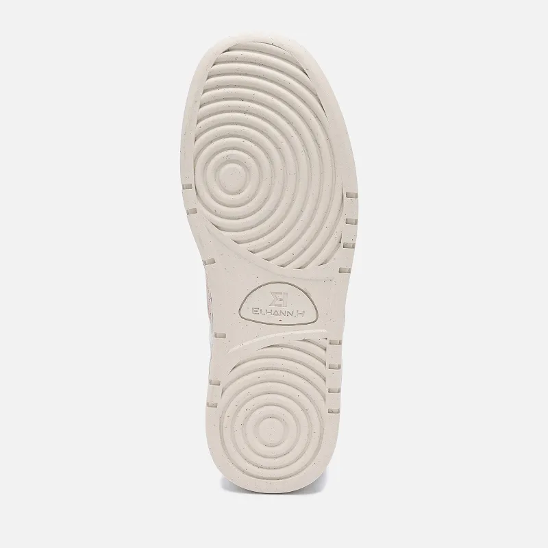 ELHANN.H Abrasion Resistant Low Top Casual Shoes Women's White-5