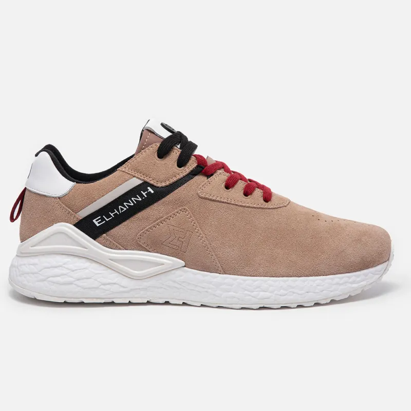 ELHANN.H Slip Resistant, Abrasion Resistant, Breathable Low Top Casual Shoes Men's Tea Brown-2