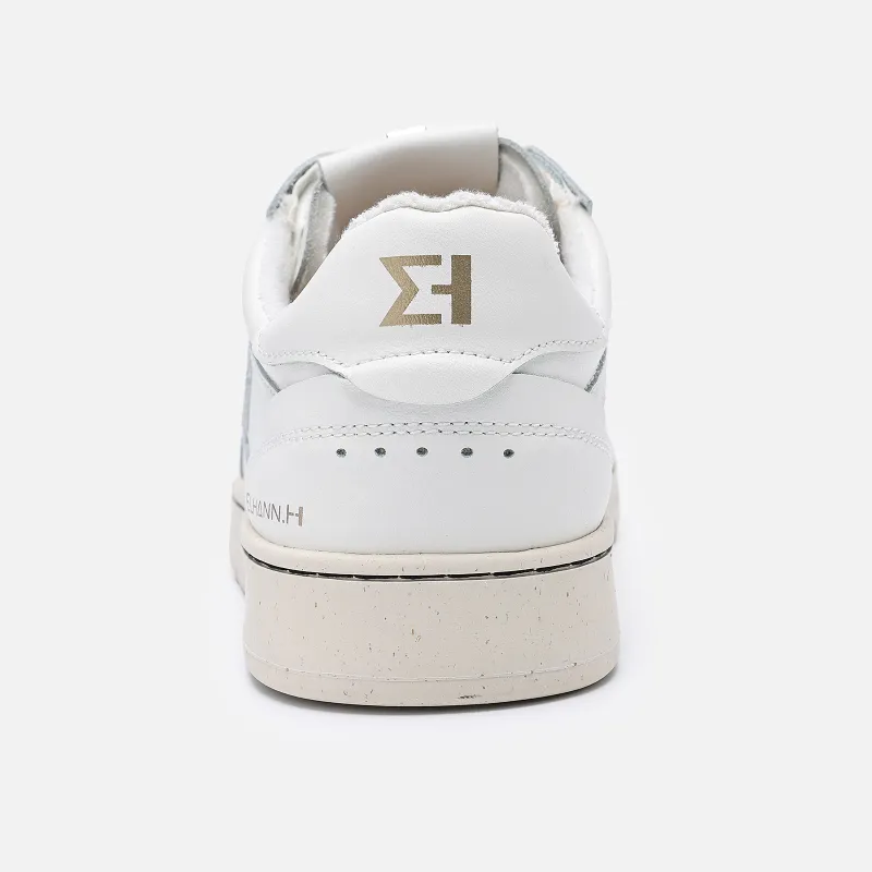 ELHANN.H Abrasion Resistant Low Top Casual Shoes Women's White-4