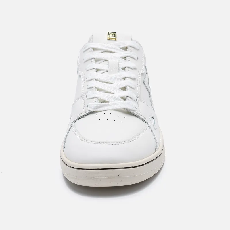 ELHANN.H Abrasion Resistant Low Top Casual Shoes Women's White-2