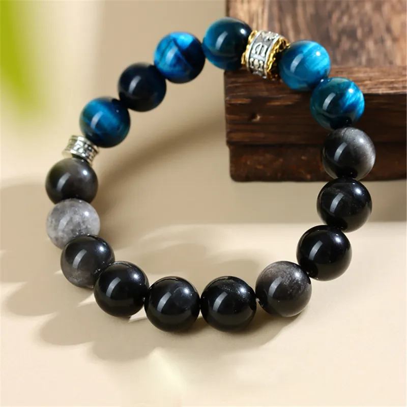 Full House Tiger's Eye Stone Bracelets Unisex-2