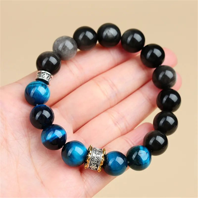 Full House Tiger's Eye Stone Bracelets Unisex-5