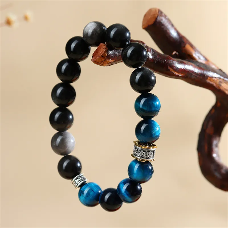 Full House Tiger's Eye Stone Bracelets Unisex-1