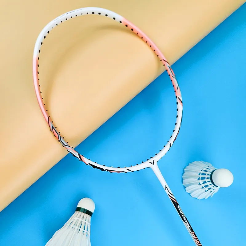 VICTOR Assault TK HWQL Full Carbon Badminton Rackets Offensive Hard Head Advanced Level Unisex Single Grip-5