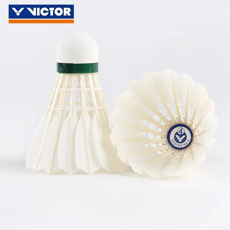 VICTOR Master Size 4 Goose Feather Shuttlecock 12 Pack Goose Feather Shuttlecocks-3