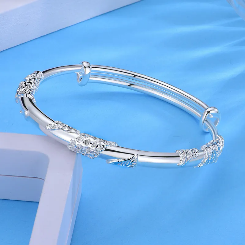 Wear The Silver 999 Fine Silver Bangles Women's-3