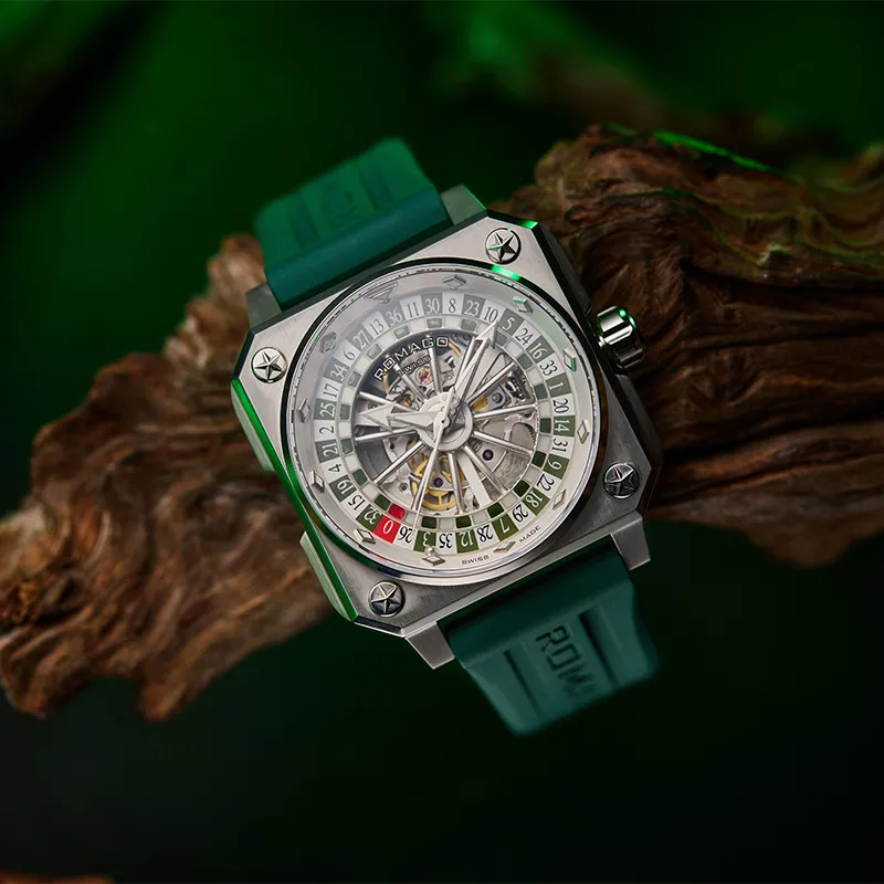 ROMAGO Automatic Mechanical Movement Men's Watches Watch Green Dial-4