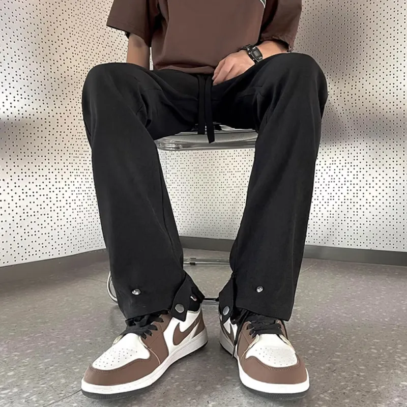 AMANDA BY Casual Pants Summer Men's Black-7