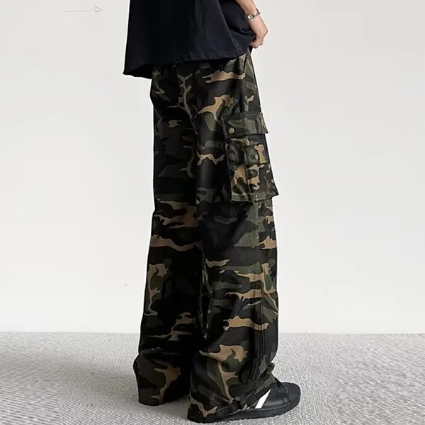 AMANDA BY Casual Pants Unisex Camouflage-3