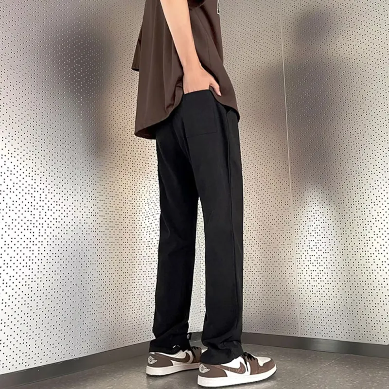 AMANDA BY Casual Pants Summer Men's Black-3