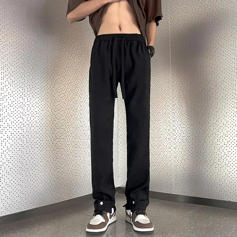 AMANDA BY Casual Pants Summer Men's Black-2
