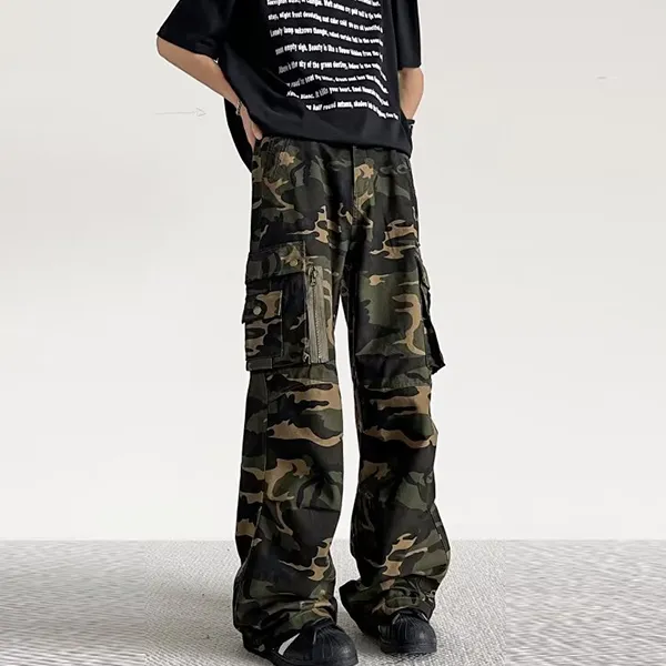AMANDA BY Casual Pants Unisex Camouflage-5