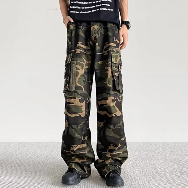 AMANDA BY Casual Pants Unisex Camouflage-6