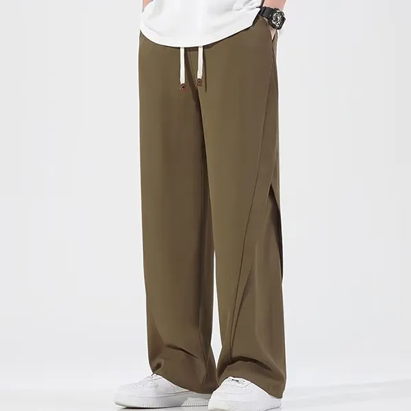 AMANDA BY Casual Pants Summer Unisex Black-8