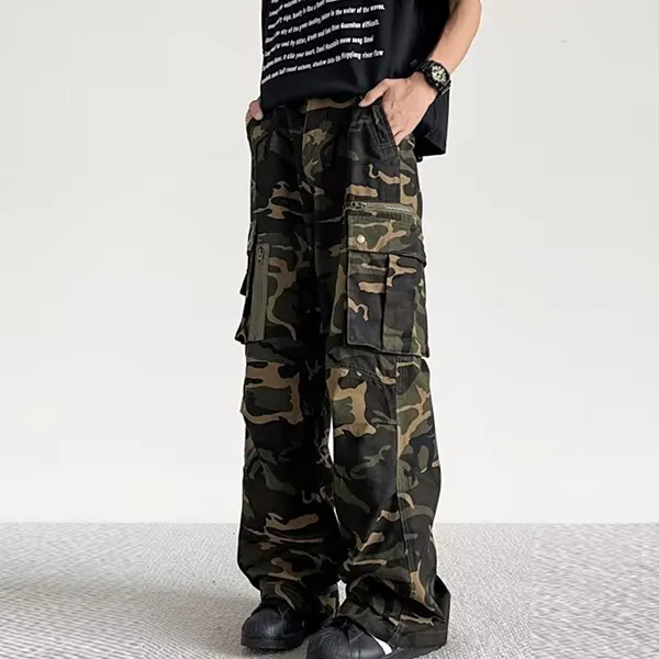 AMANDA BY Casual Pants Unisex Camouflage-2
