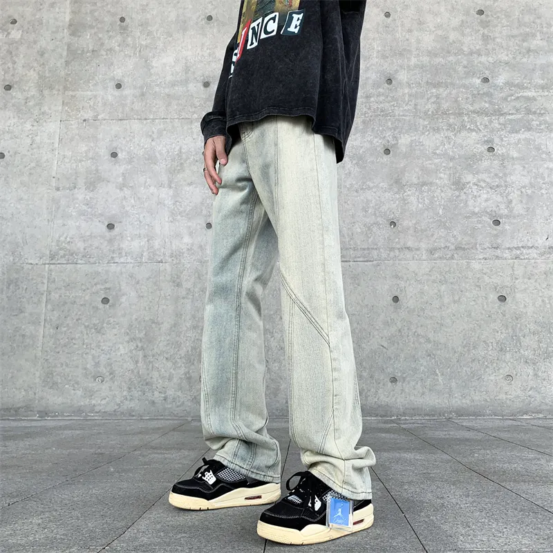 WELTER EXPERIMENT Jeans Unisex Yellow Mud-4